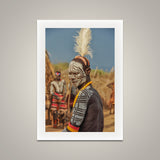 Kara Man with Headdress - Omo Valley - Kara Tribe