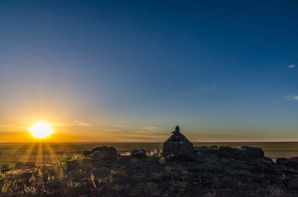 Sunset on the Gobi