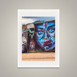 Blue Face, Red Lips