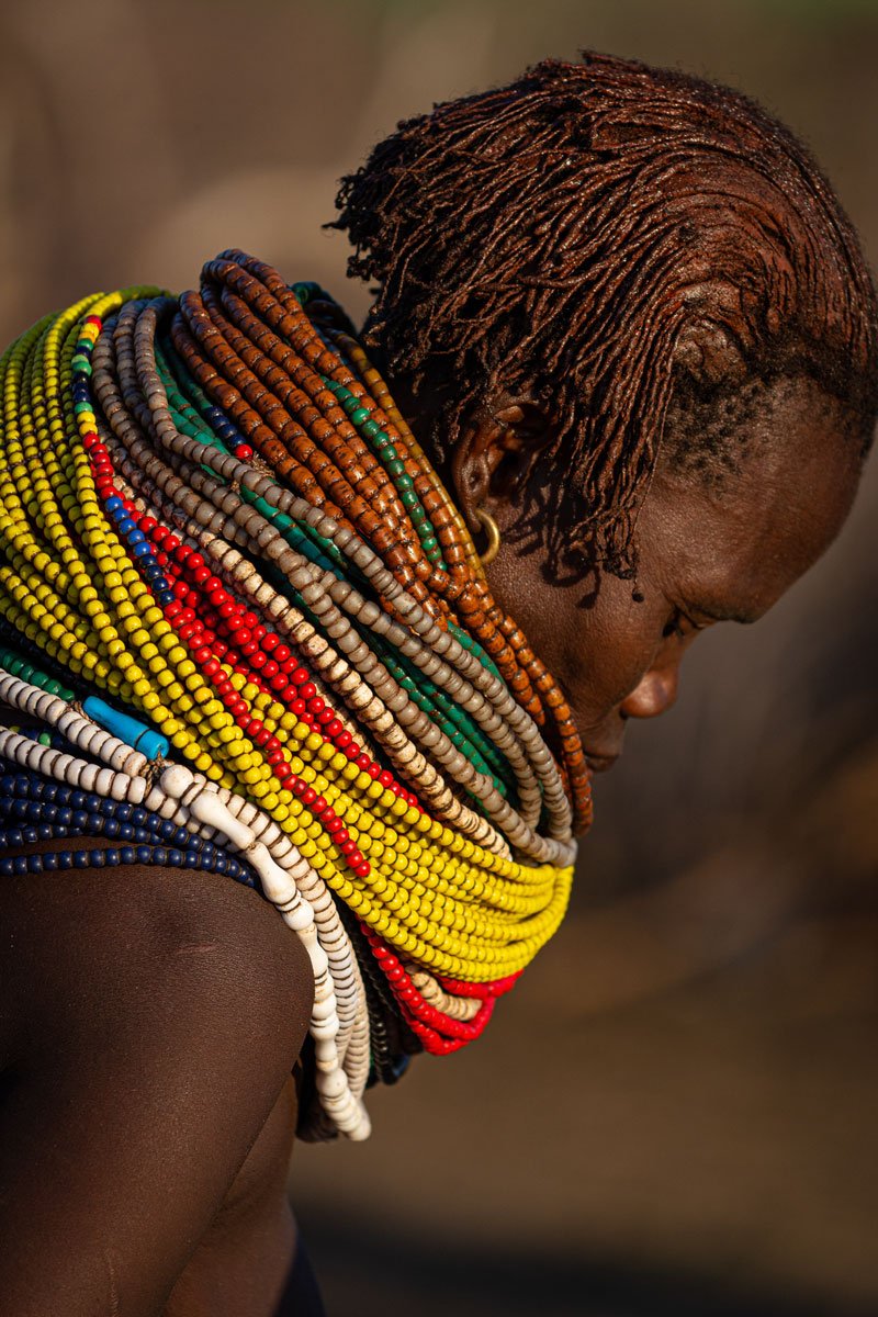 Piles of Necklaces - Omo Valley