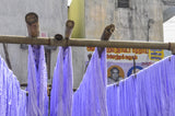 Purple Yarn Drying